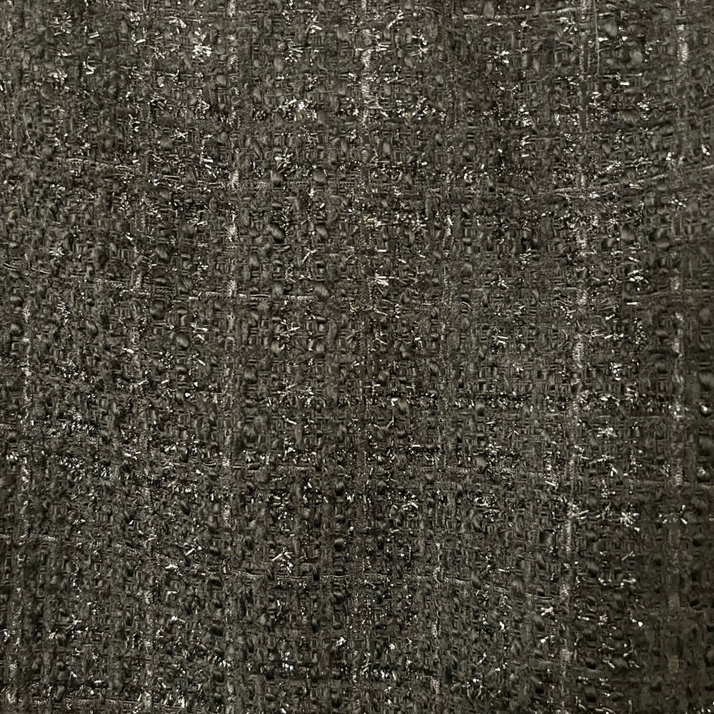 Vintage 90s Dalia Collection Black Sparkle Tweed Mini Pencil Skirt Size 8 NEW! - Picture 12 of 12